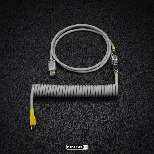 USB-C Space Cable (Light Grey) . Total length 1m.