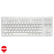Classic assembled snow white Tai hao Keycap set of ABS material. Compatible with Cherry MX Switch Types.