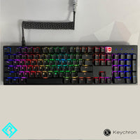 Keychron C2 with BOLD Black backlit keycaps by Tai Hao