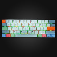 Give your keyboard a twist. Assembled Multi Color DA Keycap set of PBT material. Compatible with Cherry MX Switch Types.