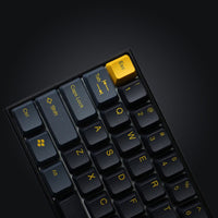 PRESENTING THE DARK NIGHT.... keyboard. The Assembled view of the dark night Tai Hao Keycap set of ABS material. Compatible with Cherry MX Switch Types.