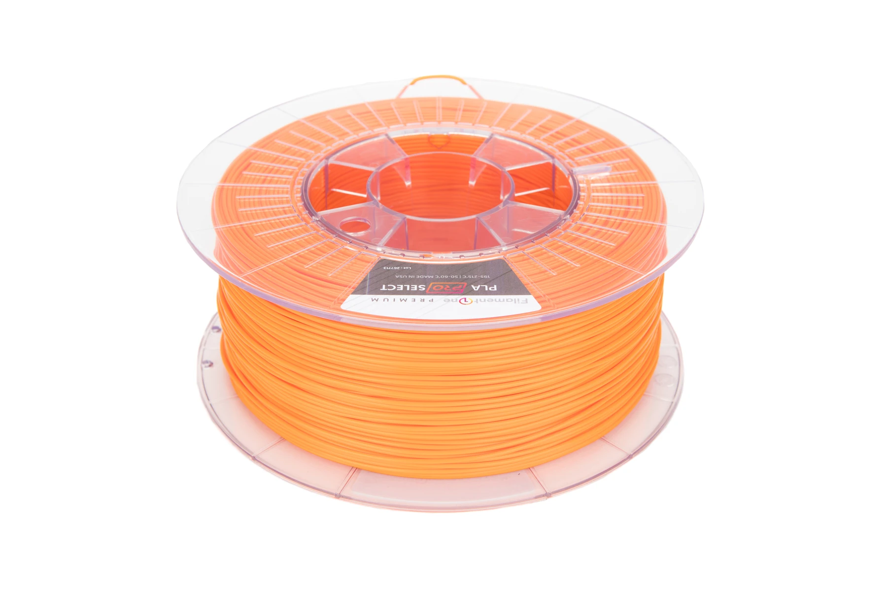 Bright Red Orange 3D Printing filament Reel from FilamentOne