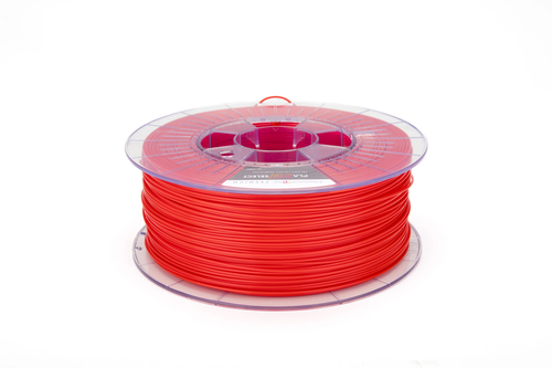 Traffic Red. Filament One PLA pro Select 3D Printing reel.