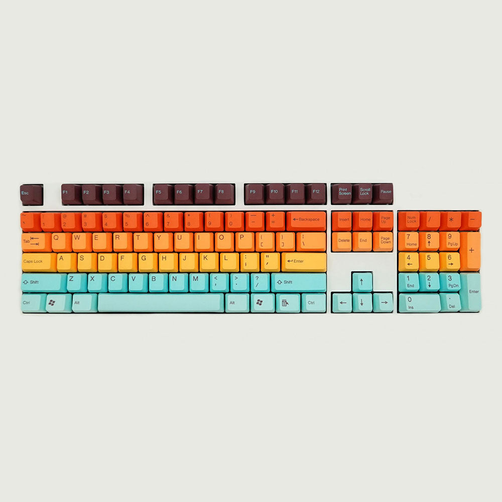 Complete Hawaii Tai Hao keycap set of 116 keycaps of PBT material. Compatible with Cherry MX Switch Types.