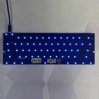 Midnight Blue RGB lightning. Swappable HS60 60% ANSI PCB board. With RGB lightning. With type C connector and 6.25u Space bar