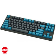 Assembled view of the Midnight Green Tai Hao Keycap set of ABS material. Compatible with Cherry MX Switch Types.