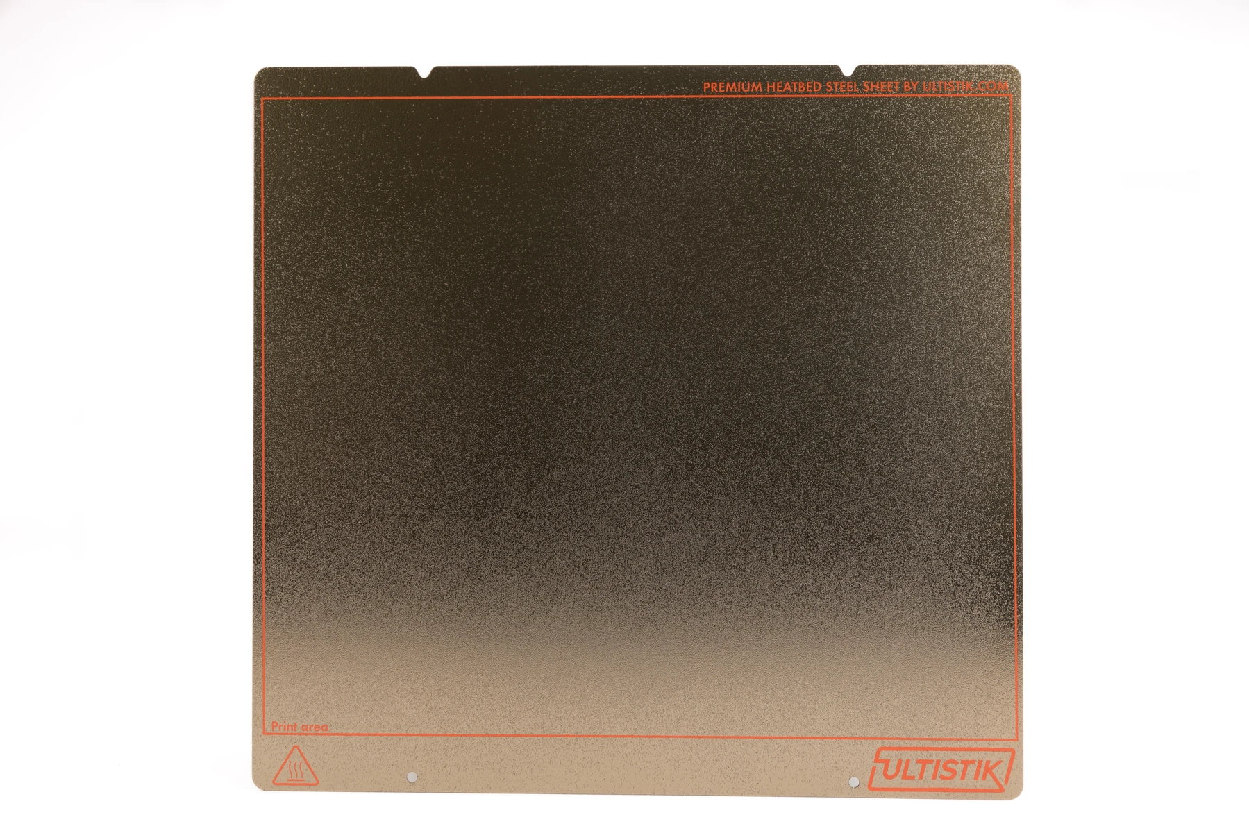 ULTISTIK Premium Powder Coated Ultem (PEI) Build Plate 235 x 235 Gold Edition for 3D printing.